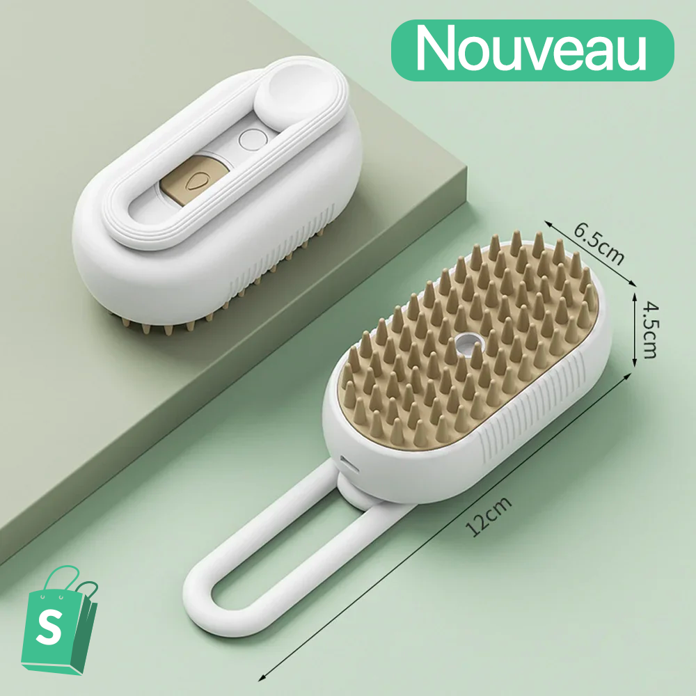 🥰 Nouveau 🌟 Brosse à vapeur pour chat